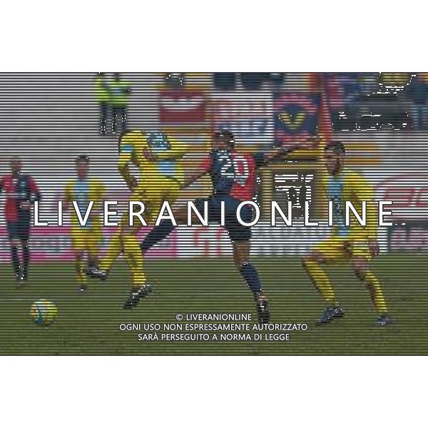 Campionato di Calcio Serie C - Lega Pro 2019/2020 Vicenza, Italia 26/01/2020 Arzignano Valchiampo vs Sambenedettese Nella foto: Francesco Orlando (Sambenedettese) in aticipo su Cristiano Bigolin (Arzignano) © Ettore Griffoni- Alessio Marini / AGENZIA ALDO LIVERANI SAS