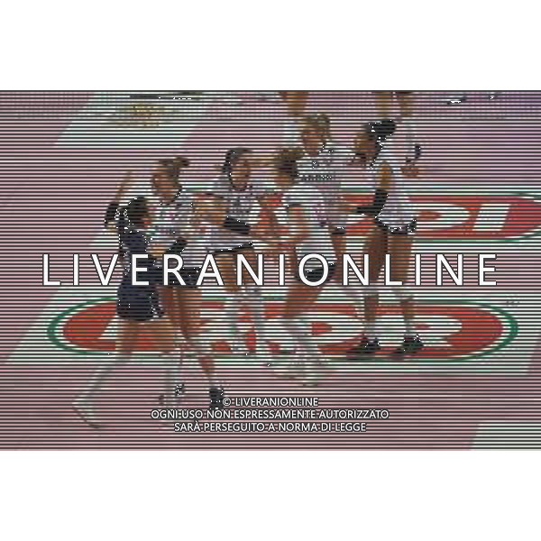 Campionato di Volley Serie A1 Femminile 2019/2020 Novara, Italia 26/01/2020 Igor Gorgonzola Novara vs Lardini Filottrano Nella foto: esultanza Lardini Filottrano © Salvo Barbagallo - Alessio Marini / AGENZIA ALDO LIVERANI SAS