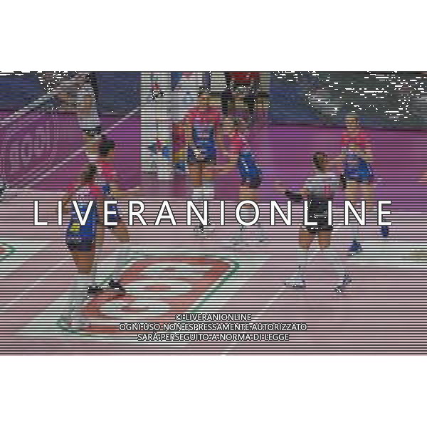 Campionato di Volley Serie A1 Femminile 2019/2020 Novara, Italia 26/01/2020 Igor Gorgonzola Novara vs Lardini Filottrano Nella foto: esultanza Igor Gorgonzola Novara © Salvo Barbagallo - Alessio Marini / AGENZIA ALDO LIVERANI SAS