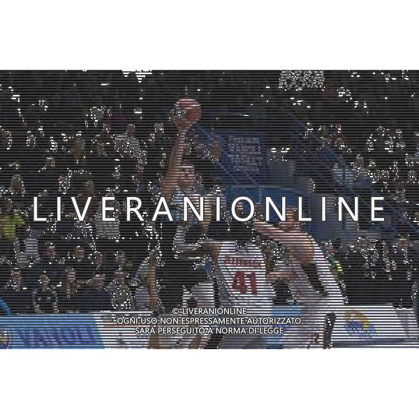 Campionato di Basket Serie A 2019/2020 Cremona, Italia 26/01/2020 Vanoli Basket Cremona vs Virtus Roma Nella foto: Vojislav Stojanovic della Vanoli Cremona al tiro © Matteo Casoni - Alessio Marini / AGENZIA ALDO LIVERANI SAS