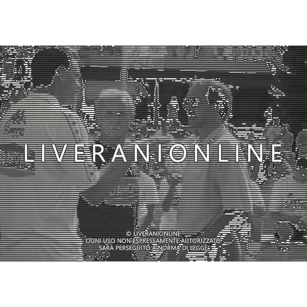 1993 MACOLIN-SVIZZERA RITIRO JUVENTUS CALCIO NELLA FOTO SERGIO BRIO E GIOVANNI TRAPATTONI AG ALDO LIVERANI SAS