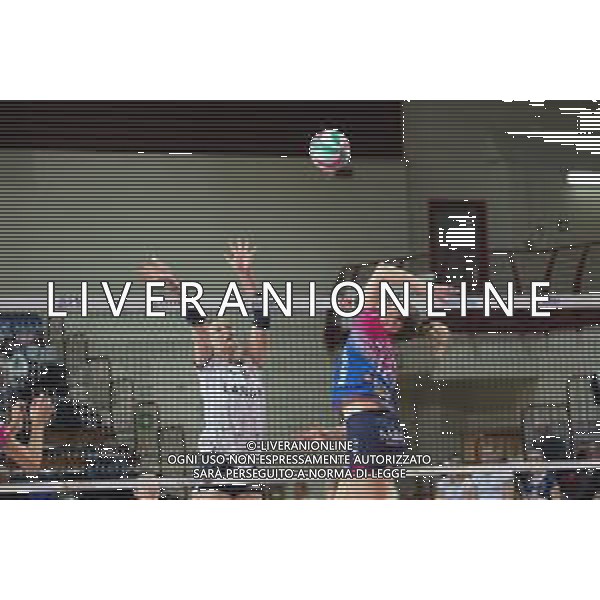 Campionato di Volley Serie A1 Femminile 2019/2020 Novara, Italia 26/01/2020 Igor Gorgonzola Novara vs Lardini Filottrano Nella foto: Attacco di Micha Hancock, 12 (Igor Gorgonzola Novara) © Salvo Barbagallo - Alessio Marini / AGENZIA ALDO LIVERANI SAS