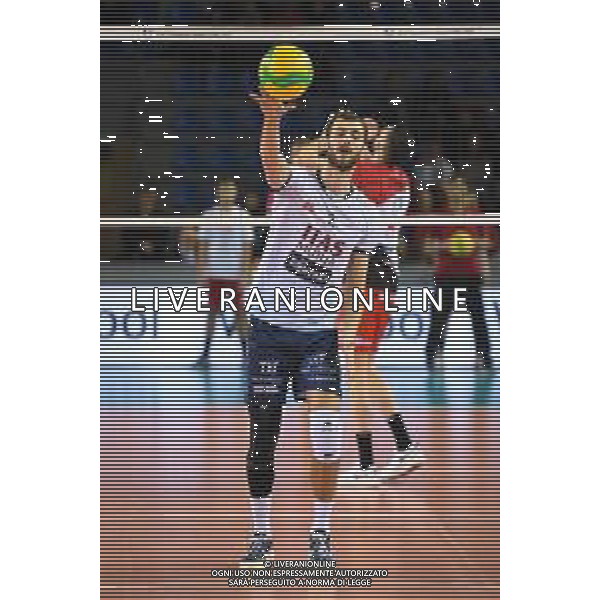 Volley Champions League Men 2019/2020 Civitanova Marche, Italia 26/01/2020 Cucine Lube Civitanova vs Itas Trentino Nella foto: Russell Aaron (Itas Trentino) ©Roberto Bartomeoli- Alessio Marini / AGENZIA ALDO LIVERANI SAS