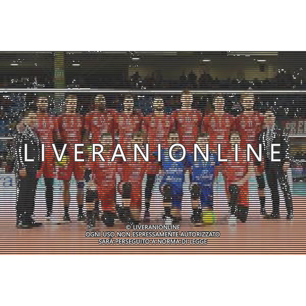 Volley Champions League Men 2019/2020 Civitanova Marche, Italia 26/01/2020 Cucine Lube Civitanova vs Itas Trentino Nella foto: Foto di gruppo Cucine Lube Civitanova ©Roberto Bartomeoli- Alessio Marini / AGENZIA ALDO LIVERANI SAS