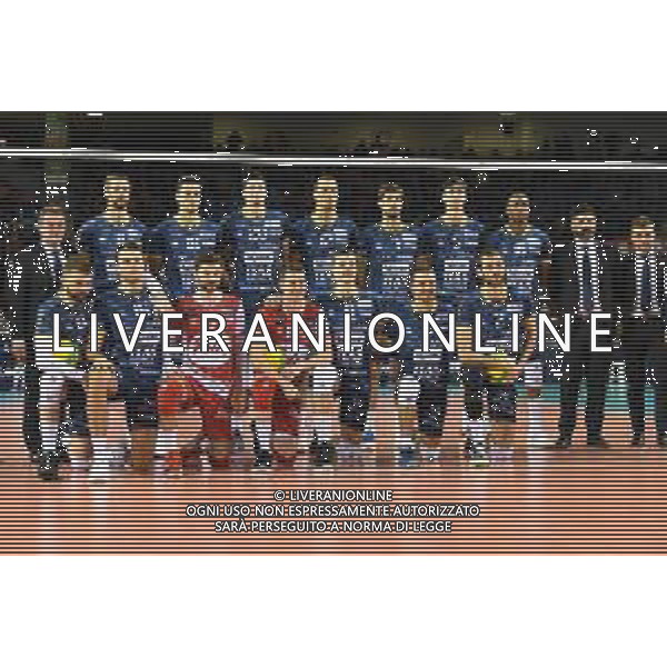Volley Champions League Men 2019/2020 Civitanova Marche, Italia 26/01/2020 Cucine Lube Civitanova vs Itas Trentino Nella foto: Foto di gruppo Itas Trentino ©Roberto Bartomeoli- Alessio Marini / AGENZIA ALDO LIVERANI SAS