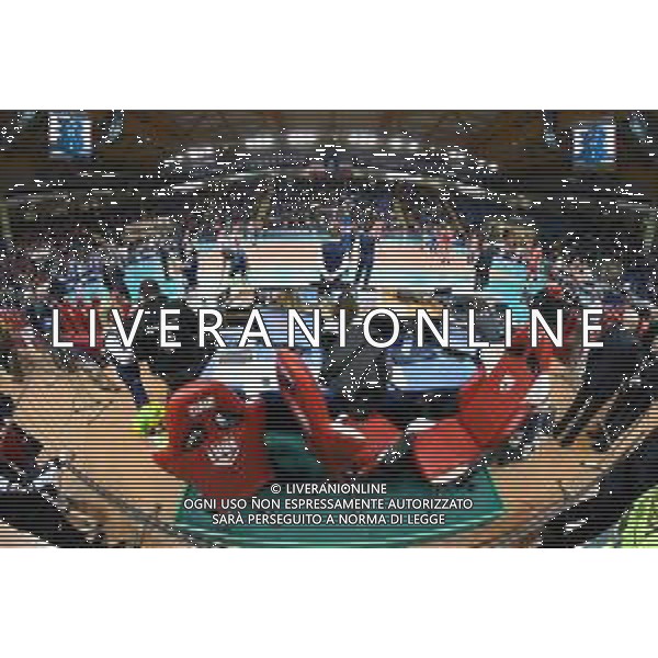Volley Champions League Men 2019/2020 Civitanova Marche, Italia 26/01/2020 Cucine Lube Civitanova vs Itas Trentino Nella foto: Eurosuole Forum Civitanova ©Roberto Bartomeoli- Alessio Marini / AGENZIA ALDO LIVERANI SAS