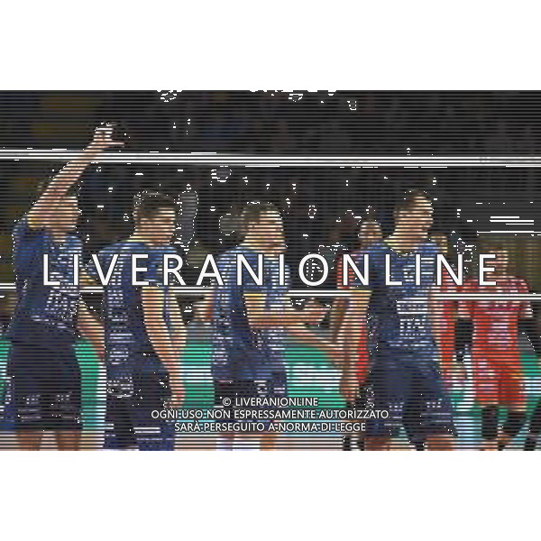 Volley Champions League Men 2019/2020 Civitanova Marche, Italia 26/01/2020 Cucine Lube Civitanova vs Itas Trentino Nella foto: Giocatori Itas Trentino ©Roberto Bartomeoli- Alessio Marini / AGENZIA ALDO LIVERANI SAS