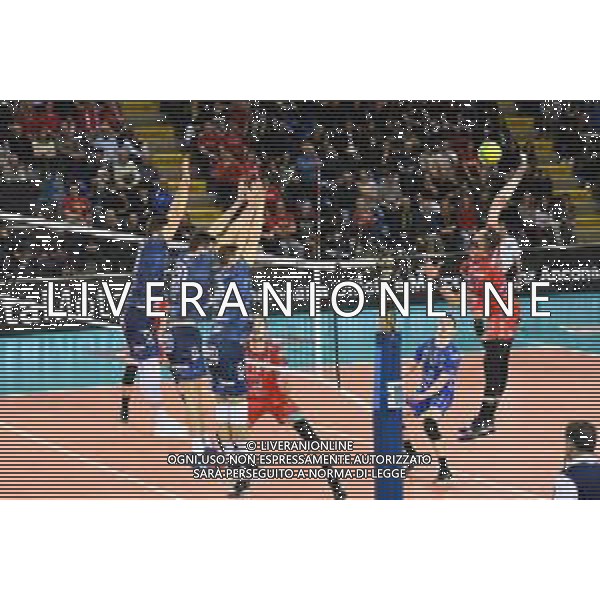 Volley Champions League Men 2019/2020 Civitanova Marche, Italia 26/01/2020 Cucine Lube Civitanova vs Itas Trentino Nella foto: Schiacciata Juantorena Osmany (Cucine Lube Civitanova) ©Roberto Bartomeoli- Alessio Marini / AGENZIA ALDO LIVERANI SAS