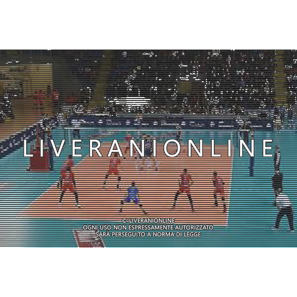 Volley Champions League Men 2019/2020 Civitanova Marche, Italia 26/01/2020 Cucine Lube Civitanova vs Itas Trentino Nella foto: Fasi di gioco foto roberto batomeoli-alessio marini-ag aldo liverani sas