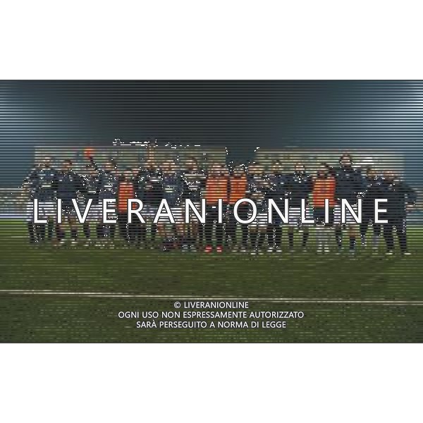 Campionato di Calcio Serie C - Lega Pro 2019/2020 Cava dei Tirreni, Italia 25/01/2020 Cavese vs Teramo Nella foto: I calciatori della Cavese 1919 esultano a fine gara FOTO ANDREA D\'AMICO-ALESSIO MARINI-AG ALDO LIVERANI SAS