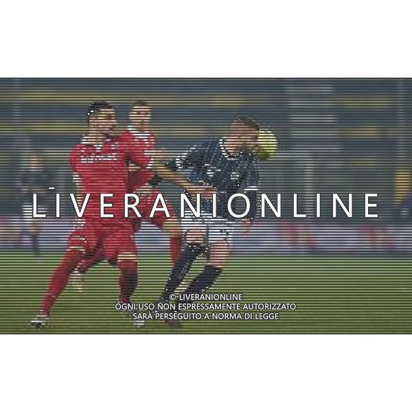 Campionato di Calcio Serie C - Lega Pro 2019/2020 Cava dei Tirreni, Italia 25/01/2020 Cavese vs Teramo Nella foto: Contrasto tra Tommaso Cancellotti (29) Teramo Calcio 1913 e Cristian Cesaretti (29) Cavese 1919 FOTO ANDREA D\'AMICO-ALESSIO MARINI-AG ALDO LIVERANI SAS