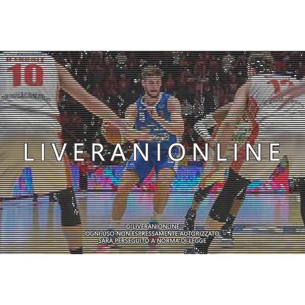 Campionato di Basket Serie A 2019/2020 Pistoia, Italia 26/01/2020 OriOra Pistoia vs De Longhi Treviso Basket Nella foto: Aleksej Nicolic (T) prova a entrare FOTO FABIO FAGIOLINI-ALESSIO MARINI-AG ALDO LIVERANI SAS