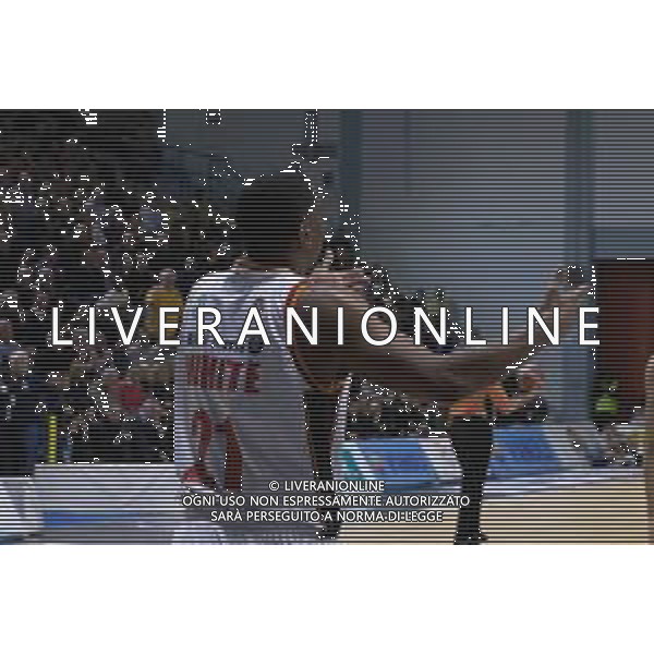 Campionato di Basket Serie A 2019/2020 Cremona, Italia 26/01/2020 Vanoli Basket Cremona vs Virtus Roma Nella foto: James White della Virtus Roma protesta dopo un fallo tecnico subito FOTO MATTEO CASONI-ALESSIO MARINI-AG ALDO LIVERANI SAS