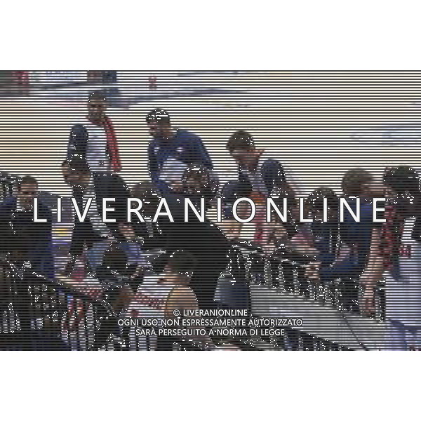 Campionato di Basket Serie A 2019/2020 Cremona, Italia 26/01/2020 Vanoli Basket Cremona vs Virtus Roma Nella foto: La panchina della Virtus Roma FOTO MATTEO CASONI-ALESSIO MARINI-AG ALDO LIVERANI SAS