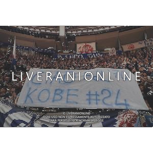 Campionato di Basket Serie A 2019/2020 Bologna, Italia 26/01/2020 Fortitudo Bologna vs Openjobmetis Varese Nella foto: Striscione esposto dai supporter della FOTO MICHELE NUCCI-ALESSIO MARINI-AG ALDO LIVERANI SAS