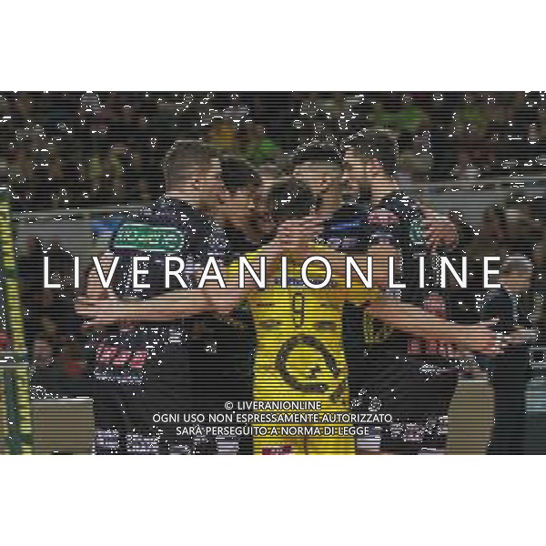 Campionato di Volley Superlega Serie A 2019/2020 Padova, Italia 26/01/2020 Kioene Padova vs Globo Banca Popolare del Frusinate Sora Nella foto: Kioene Padova - Globo banca popolare del frosinate sora foto valeria lippera-alessio marini-ag aldo liverani sas