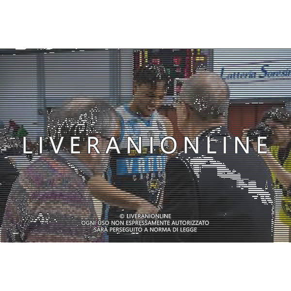 Campionato di Basket Serie A 2019/2020 Cremona, Italia 26/01/2020 Vanoli Basket Cremona vs Virtus Roma Nella foto: Richardson Malachi della Vanoli Cremona visitato dal medico al termine della partita FOTO MATTEO CASONI-ALESSIO MARINI-AG ALDO LIVERANI SAS