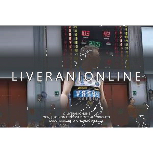 Campionato di Basket Serie A 2019/2020 Cremona, Italia 26/01/2020 Vanoli Basket Cremona vs Virtus Roma Nella foto: Trevis Diener della Vanoli Cremona sta per eseguire l\'ultima rimessa FOTO MATTEO CASONI-ALESSIO MARINI-AG ALDO LIVERANI SAS