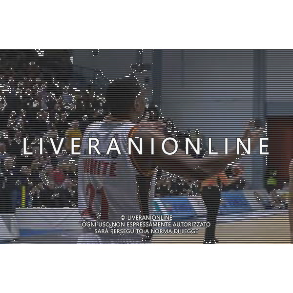 Campionato di Basket Serie A 2019/2020 Cremona, Italia 26/01/2020 Vanoli Basket Cremona vs Virtus Roma Nella foto: James White della Virtus Roma protesta dopo un fallo tecnico subito FOTO MATTEO CASONI-ALESSIO MARINI-AG ALDO LIVERANI SAS