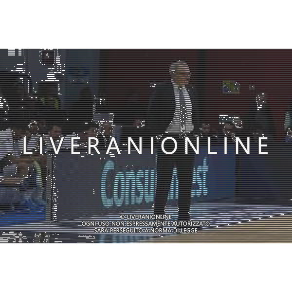 Campionato di Basket Serie A 2019/2020 Cremona, Italia 26/01/2020 Vanoli Basket Cremona vs Virtus Roma Nella foto: coach Romeo Sacchetti della Vanoli Cremona FOTO MATTEO CASONI-ALESSIO MARINI-AG ALDO LIVERANI SAS