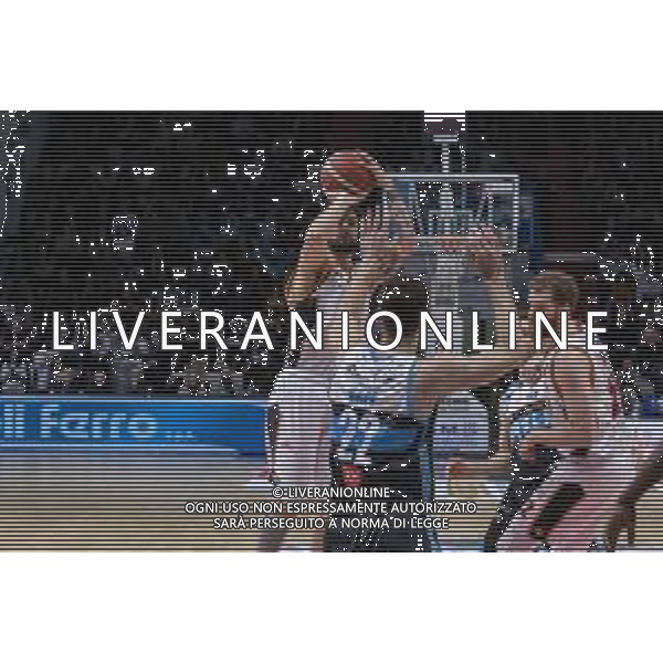 Campionato di Basket Serie A 2019/2020 Cremona, Italia 26/01/2020 Vanoli Basket Cremona vs Virtus Roma Nella foto: Tommaso Baldasso della Virtus Roma al tiro FOTO MATTEO CASONI-ALESSIO MARINI-AG ALDO LIVERANI SAS