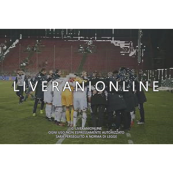 Campionato di Calcio Serie B 2019/2020 Perugia, Italia 27/01/2020 Perugia vs Livorno Nella foto: livorno calcio prepartita FOTO LORIS CERQUIGLINI-ALESSIO MARINI-AG ALDO LIVERANI SAS