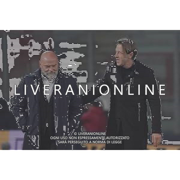 Campionato di Calcio Serie B 2019/2020 Perugia, Italia 27/01/2020 Perugia vs Livorno Nella foto: serse cosmi (allenatore perugia calcio) paolo tramezzani (allenatore livorno calcio) si salutano FOTO LORIS CERQUIGLINI-ALESSIO MARINI-AG ALDO LIVERANI SAS
