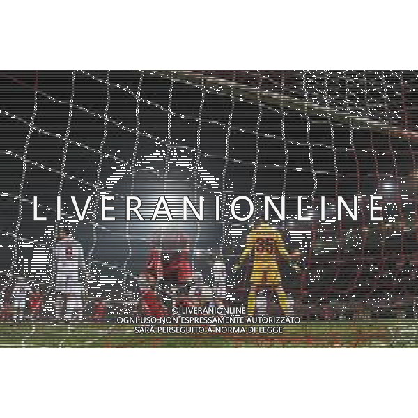 Campionato di Calcio Serie B 2019/2020 Perugia, Italia 27/01/2020 Perugia vs Livorno Nella foto: alessandro pilizzari (n.35 portiere livorno calcio) deluso FOTO LORIS CERQUIGLINI-ALESSIO MARINI-AG ALDO LIVERANI SAS