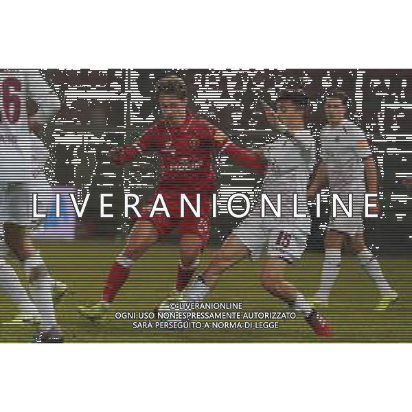 Campionato di Calcio Serie B 2019/2020 Perugia, Italia 27/01/2020 Perugia vs Livorno Nella foto: caviglia hans nicolussi (n. 14 perugia calcio9 vs enrico del prato (n.15 centrocampista livorno calcio) FOTO LORIS CERQUIGLINI-ALESSIO MARINI-AG ALDO LIVERANI SAS