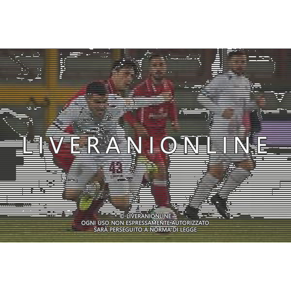 Campionato di Calcio Serie B 2019/2020 Perugia, Italia 27/01/2020 Perugia vs Livorno Nella foto: federico viviani (n.43 centrocampista livorno calcio) vs federico melchiorri (n. 36 perugia calcio) FOTO LORIS CERQUIGLINI-ALESSIO MARINI-AG ALDO LIVERANI SAS