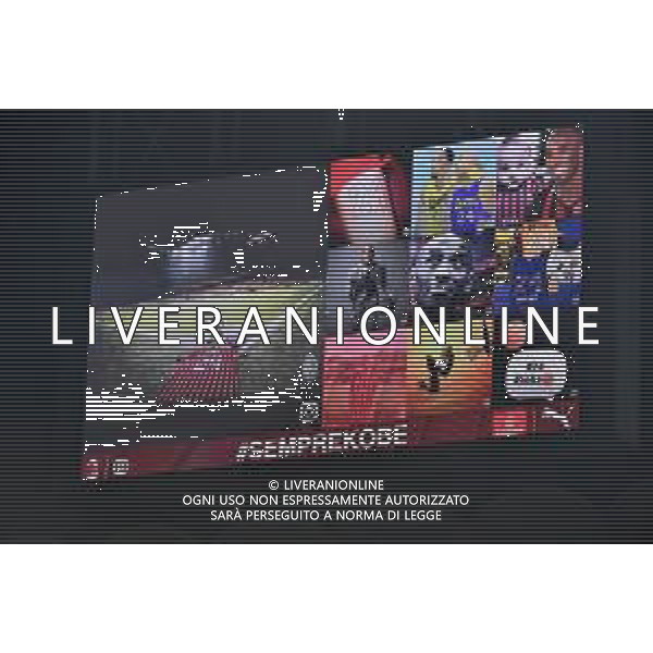 L\'omaggio in ricordo di Kobe Bryant Milan vs Torino Coppa Italia - quarti di finale Milano 28-01-2020 Stadio Giuseppe Meazza - San Siro foto Roberto Garavaglia - ag. Aldo Liverani sas/ AGENZIA ALDO LIVERANI SAS
