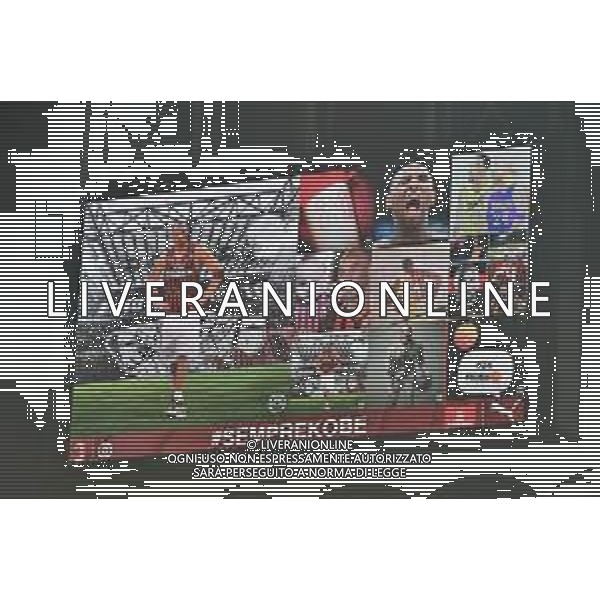 L\'omaggio in ricordo di Kobe Bryant Milan vs Torino Coppa Italia - quarti di finale Milano 28-01-2020 Stadio Giuseppe Meazza - San Siro foto Roberto Garavaglia - ag. Aldo Liverani sas / AGENZIA ALDO LIVERANI SAS