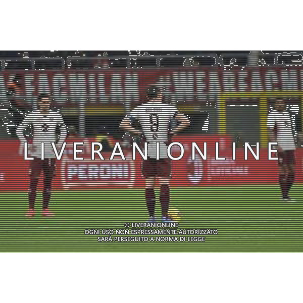 delusione Torino dopo il gol del 1 a 0 di Bonaventura Milan vs Torino Coppa Italia - quarti di finale Milano 28-01-2020 Stadio Giuseppe Meazza - San Siro foto Roberto Garavaglia - ag. Aldo Liverani sas / AGENZIA ALDO LIVERANI SAS