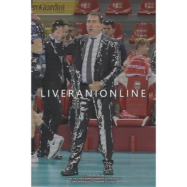 Volley Champions League Men 2019/2020 Civitanova, Italia 28/01/2020 Cucine Lube Civitanova vs Jihostroj Ceske Budejovice Nella foto: De Giorgi Ferdinando (Allenatore Cucine Lube Civitanova) FOTO ROBERTO BATOMEOLI-ALESSIO MARINI-AG ALDO LIVERANI SAS