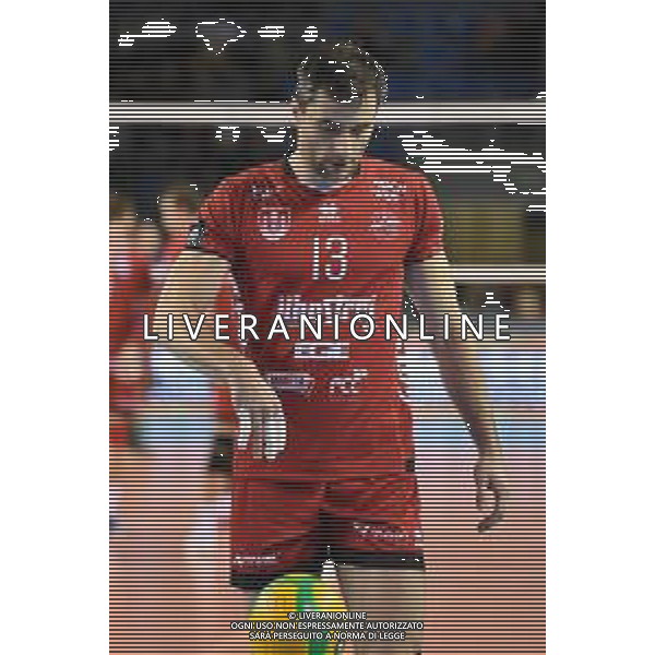 Volley Champions League Men 2019/2020 Civitanova, Italia 28/01/2020 Cucine Lube Civitanova vs Jihostroj Ceske Budejovice Nella foto: Fila Tomas (Jihostroj Ceske Budejovice) FOTO ROBERTO BATOMEOLI-ALESSIO MARINI-AG ALDO LIVERANI SAS