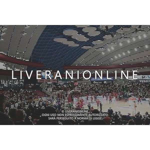 Basket EuroCup 2019/2020 Venezia, Italia 28/01/2020 Umana Reyer Venezia vs Promitheas Patras Nella foto: Il pubblico del Taliercio in piedi ad applaudire la memoria di Kobe Bryant FOTO MATTIA RADONI- LAESSIO MARINI-AG ALDO LIVERANI