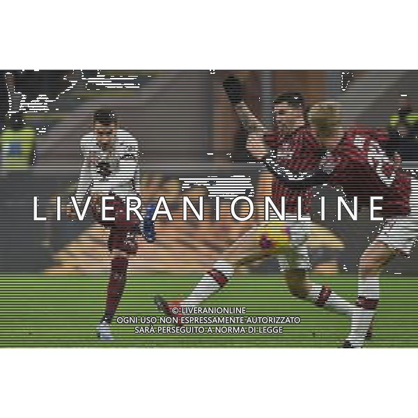 Berenguer al tiro Milan vs Torino Coppa Italia - quarti di finale Milano 28-01-2020 Stadio Giuseppe Meazza - San Siro foto Roberto Garavaglia - ag. Aldo Liverani sas / AGENZIA ALDO LIVERANI SAS