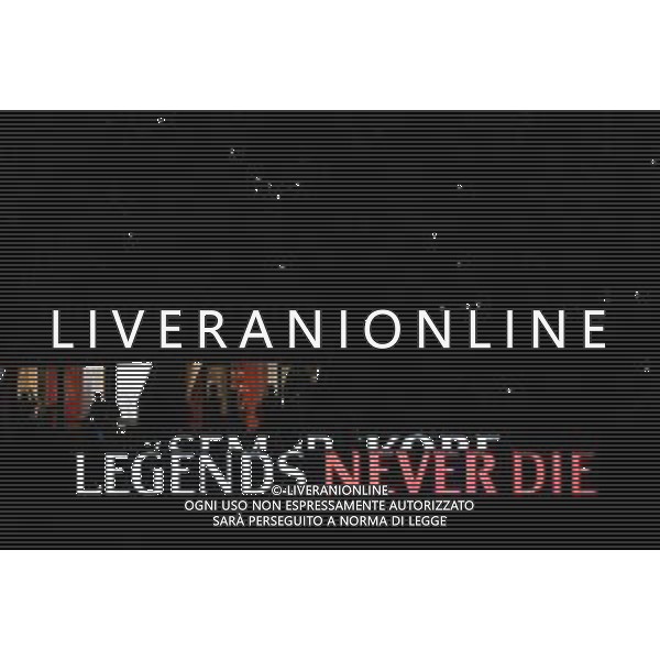TIM Cup - Coppa Italia 2019/2020 Milano, Italia 28/01/2020 Milan vs Torino Nella foto: Tributo morte Kobe Bryant, 24 (Los Angeles Lakers) semprekobe FOTO FRANCESCO SCACCIANOCE-ALESSIO MARINI-AG ALDO LIVERANI SAS