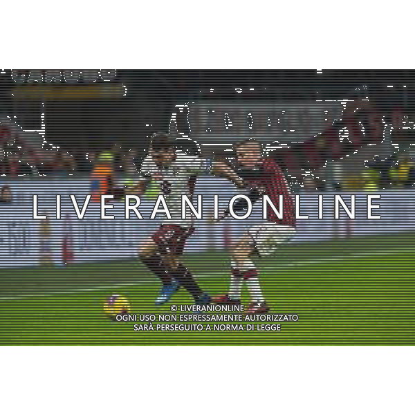 TIM Cup - Coppa Italia 2019/2020 Milano, Italia 28/01/2020 Milan vs Torino Nella foto: Andrea Belotti (Torino) e Andrea Conti (Milan) FOTO FRANCESCO SCACCIANOCE-ALESSIO MARINI-AG ALDO LIVERANI SAS