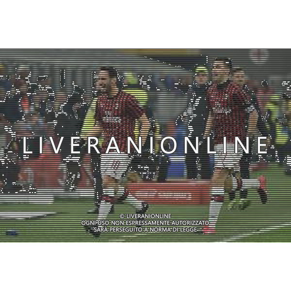 esultanza di Hakan Calhanoglu dopo il gol del 2 a 2 Milan Milan vs Torino Coppa Italia - quarti di finale Milano 28-01-2020 Stadio Giuseppe Meazza - San Siro foto Roberto Garavaglia - ag. Aldo Liverani sas / AGENZIA ALDO LIVERANI SAS