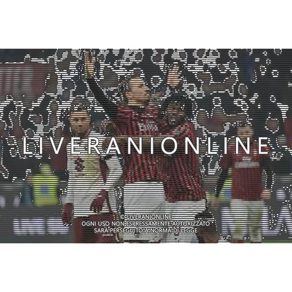 esultanza di zlatan Ibrahimovic dopo il gol del 4 a 2 Milan con franck kessie\' Milan vs Torino Coppa Italia - quarti di finale Milano 28-01-2020 Stadio Giuseppe Meazza - San Siro foto Roberto Garavaglia - ag. Aldo Liverani sas / AGENZIA ALDO LIVERANI SAS