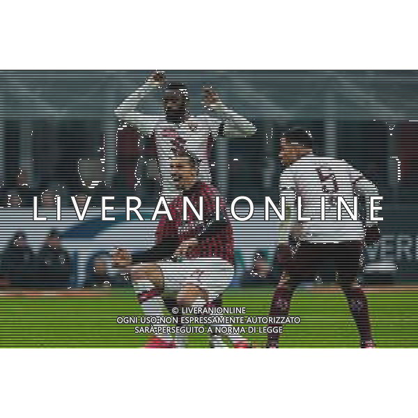 TIM Cup - Coppa Italia 2019/2020 Milano, Italia 28/01/2020 Milan vs Torino Nella foto: Zlatan Ibrahimovic (Milan) esultanza gol ©Francesco Scaccianoce-Alessio Marini / AGENZIA ALDO LIVERANI SAS