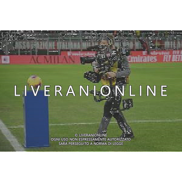 telecamera riprese TV calcio e diritti televisivi Milan vs Torino Coppa Italia - quarti di finale Milano 28-01-2020 Stadio Giuseppe Meazza - San Siro foto Roberto Garavaglia - ag. Aldo Liverani sas / AGENZIA ALDO LIVERANI SAS