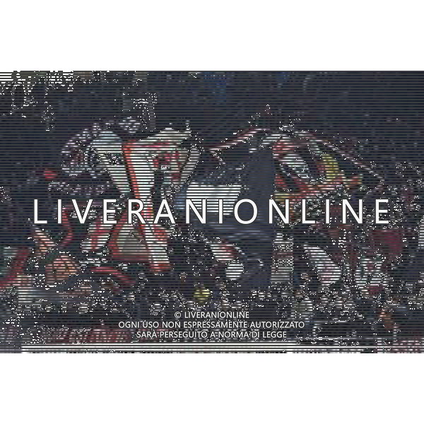 tifosi del Milan in curva sud Milan vs Torino Coppa Italia - quarti di finale Milano 28-01-2020 Stadio Giuseppe Meazza - San Siro foto Roberto Garavaglia - ag. Aldo Liverani sas / AGENZIA ALDO LIVERANI SAS