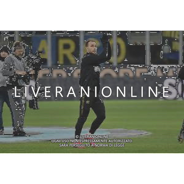 Christian Eriksen in campo nel prepartita per il riscaldamento Inter vs Fiorentina Coppa Italia - quarti di finale Milano 29-01-2020 Stadio Giuseppe Meazza - San Siro foto Roberto Garavaglia - ag. Aldo Liverani sas/ AGENZIA ALDO LIVERANI SAS
