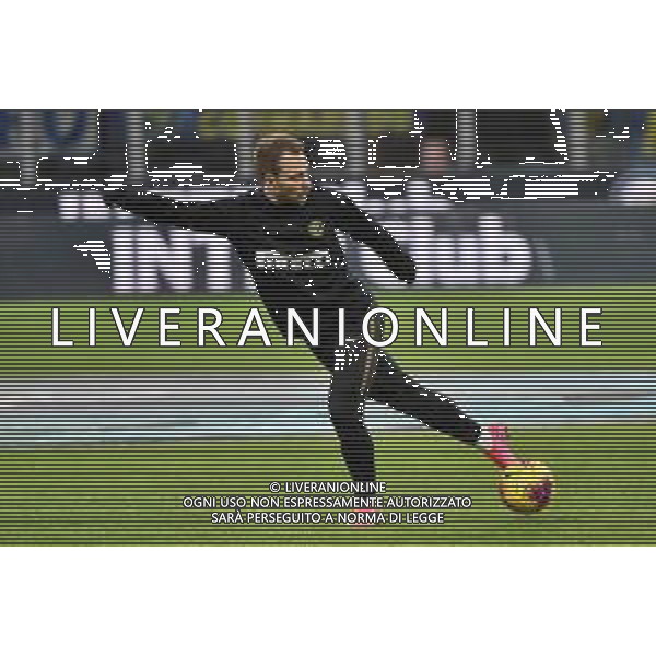 Christian Eriksen in campo nel prepartita per il riscaldamento Inter vs Fiorentina Coppa Italia - quarti di finale Milano 29-01-2020 Stadio Giuseppe Meazza - San Siro foto Roberto Garavaglia - ag. Aldo Liverani sas/ AGENZIA ALDO LIVERANI SAS