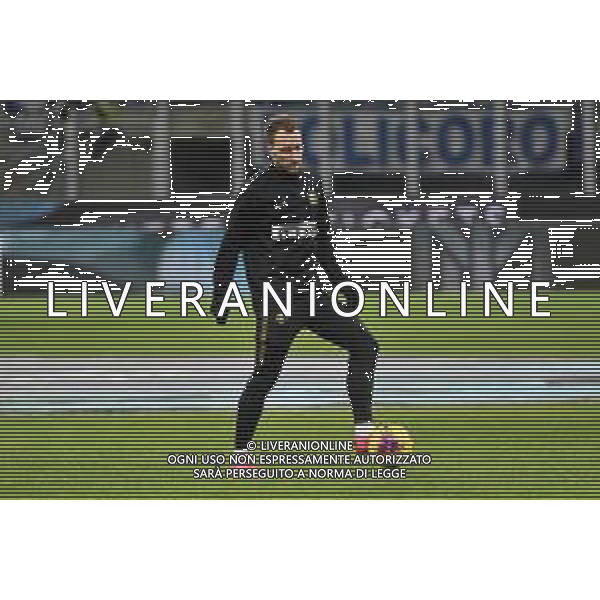 Christian Eriksen in campo nel prepartita per il riscaldamento Inter vs Fiorentina Coppa Italia - quarti di finale Milano 29-01-2020 Stadio Giuseppe Meazza - San Siro foto Roberto Garavaglia - ag. Aldo Liverani sas/ AGENZIA ALDO LIVERANI SAS