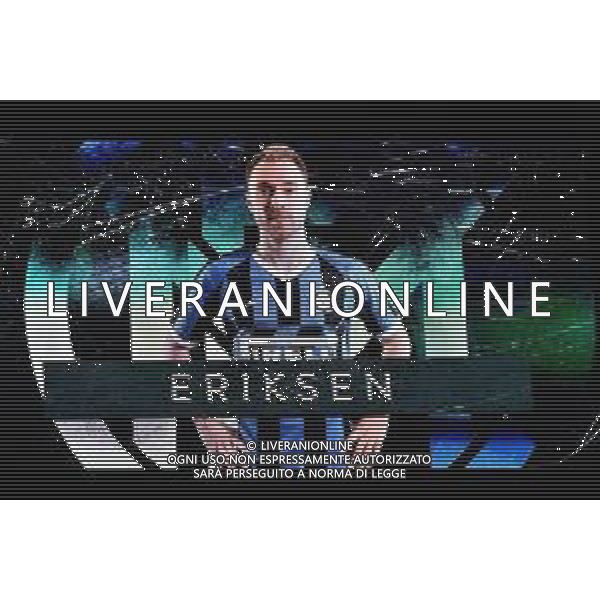 Presentazione del nuovo acquisto dell\'inter Christian Eriksen nel prepartita Inter vs Fiorentina Coppa Italia - quarti di finale Milano 29-01-2020 Stadio Giuseppe Meazza - San Siro foto Roberto Garavaglia - ag. Aldo Liverani sas/ AGENZIA ALDO LIVERANI SAS