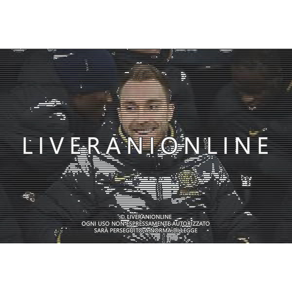 il nuovo acquisto dell\'inter Christian Eriksen in panchina Inter vs Fiorentina Coppa Italia - quarti di finale Milano 29-01-2020 Stadio Giuseppe Meazza - San Siro foto Roberto Garavaglia - ag. Aldo Liverani sas/ AGENZIA ALDO LIVERANI SAS