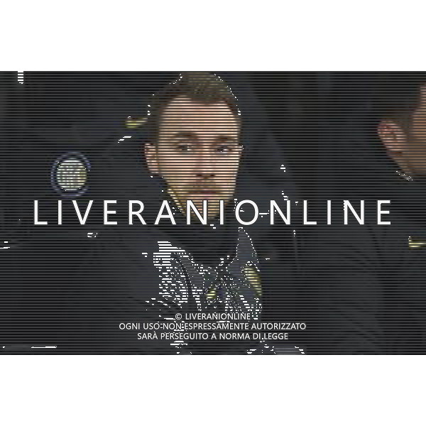 il nuovo acquisto dell\'inter Christian Eriksen in panchina Inter vs Fiorentina Coppa Italia - quarti di finale Milano 29-01-2020 Stadio Giuseppe Meazza - San Siro foto Roberto Garavaglia - ag. Aldo Liverani sas/ AGENZIA ALDO LIVERANI SAS